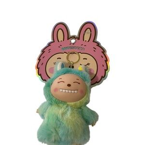 Danbar Global Cutesters Green Monster Keychain Bag Charm  - NWT **